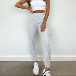 Lane201 gray cargo sweats